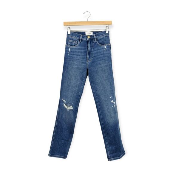 Frame Le Sylvie Slender Straight Denim Jeans Size 24 - Picture 1 of 10